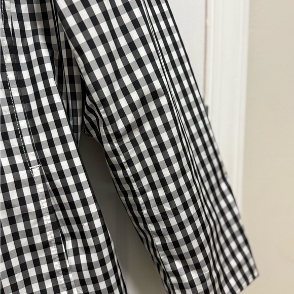 Talbots Black and White Gingham Raincoat - Picture 4 of 8